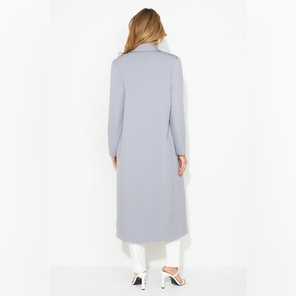 SYNDY's Grey Noella Long Blazer Size XS NWT Brand New - Picture 3 of 11